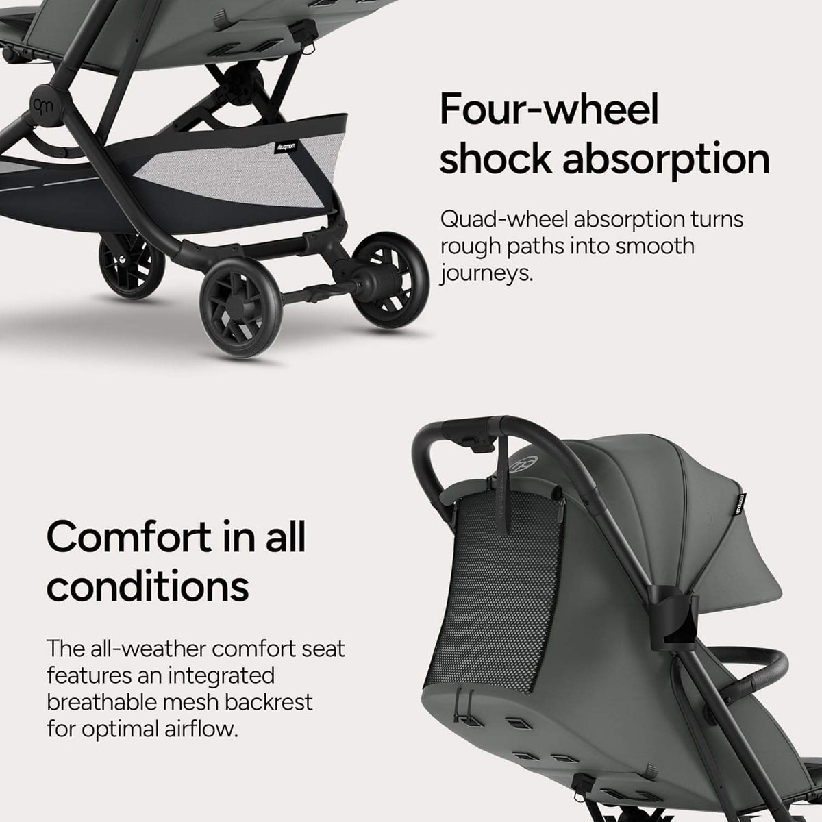 Mompush Velo Compact Travel Stroller