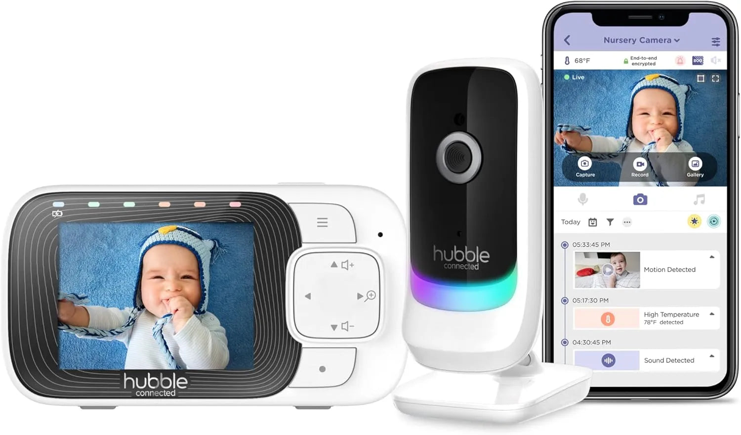 Hubble Pal Essential Baby Monitor (White)