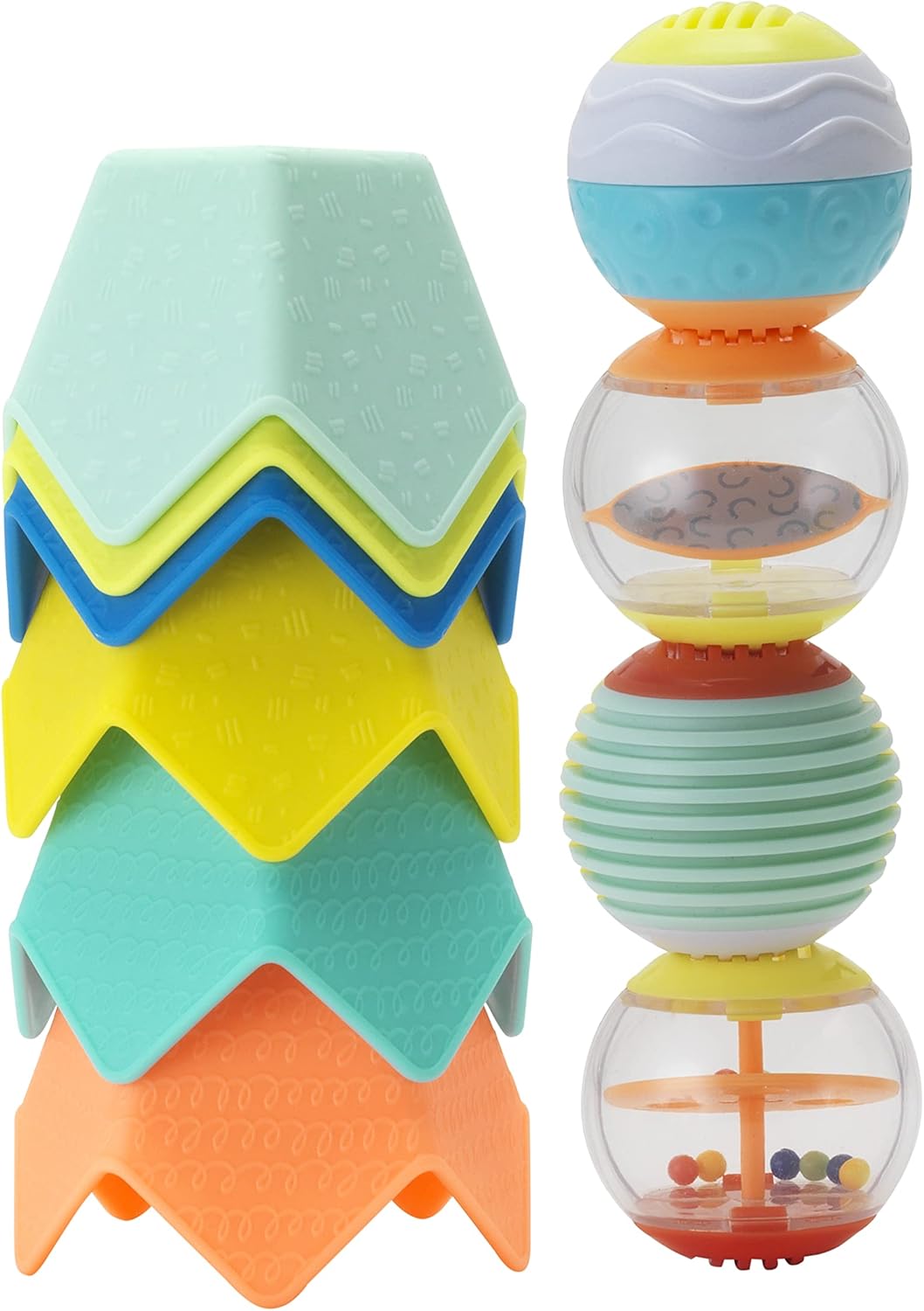 Infantino Sensory Stacking Cups & Activity Ball