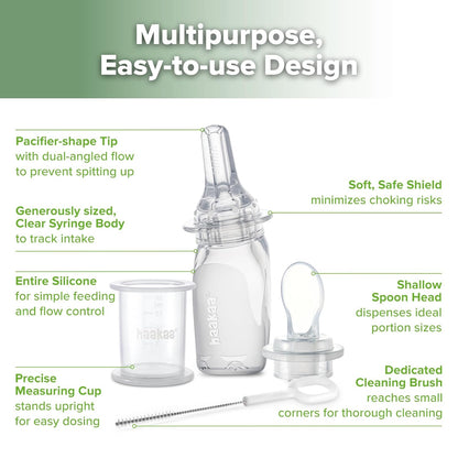 Haakaa Penguin Dual Feeding Syringe Set