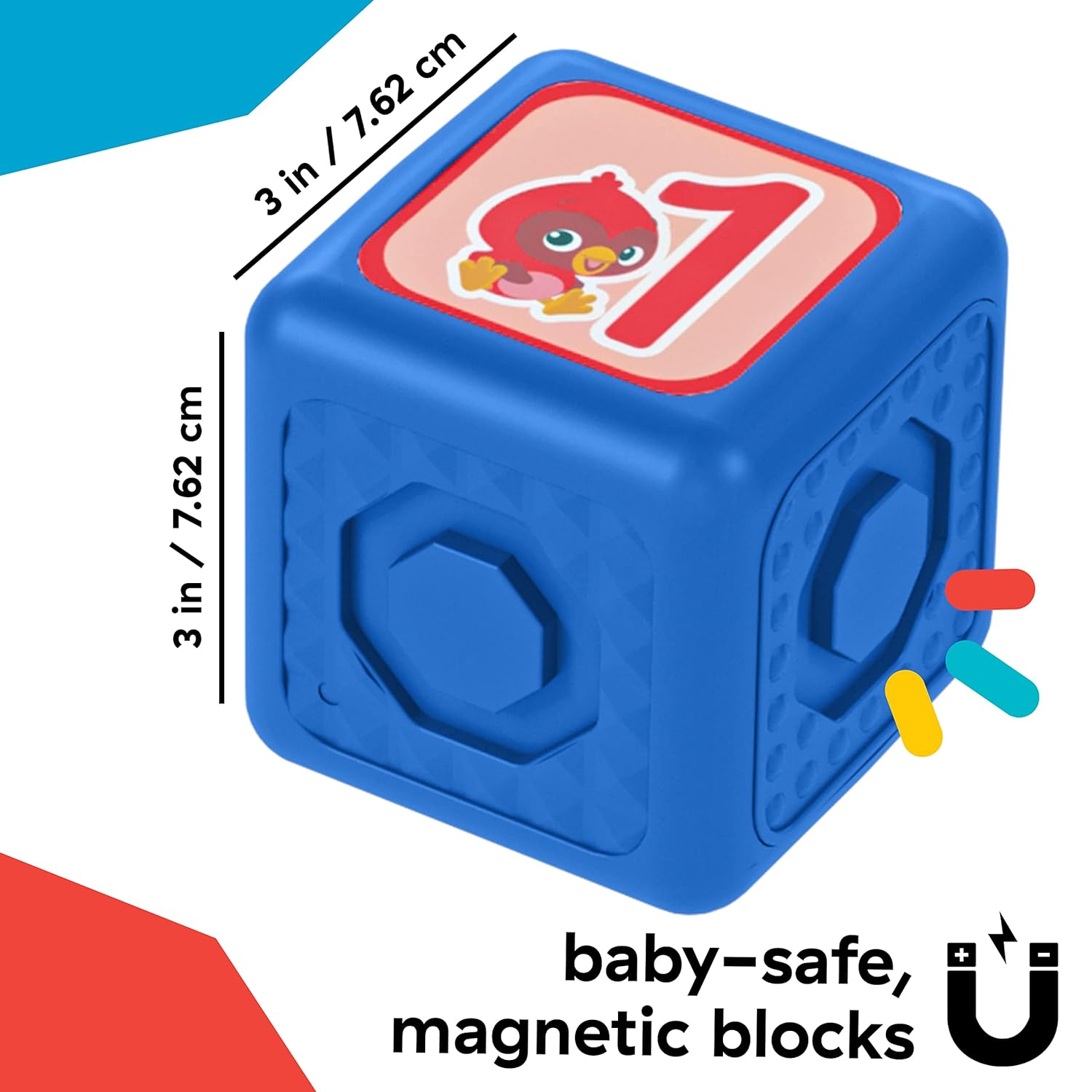 Baby Einstein Connectables Dive & Soar, Magnetic Activity Blocks, 11pcs