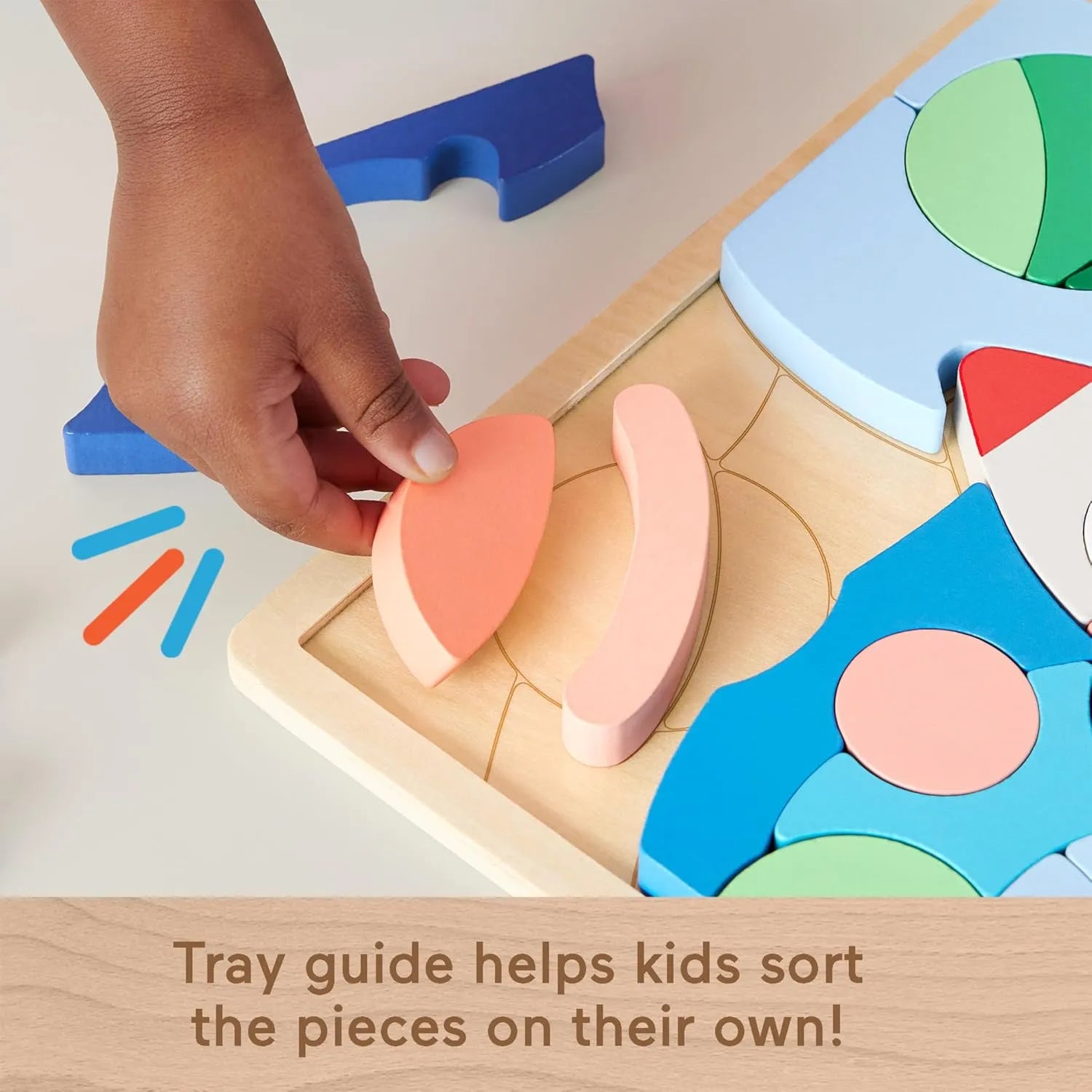 Fisher Price Wooden Space Puzzle Blocks