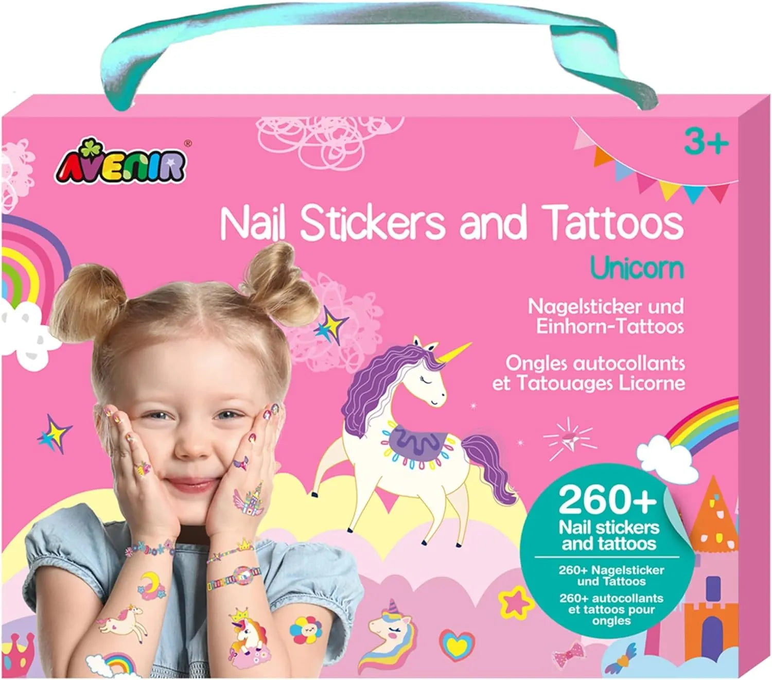 Avenir Nail Stickers and Tattoos Unicorns