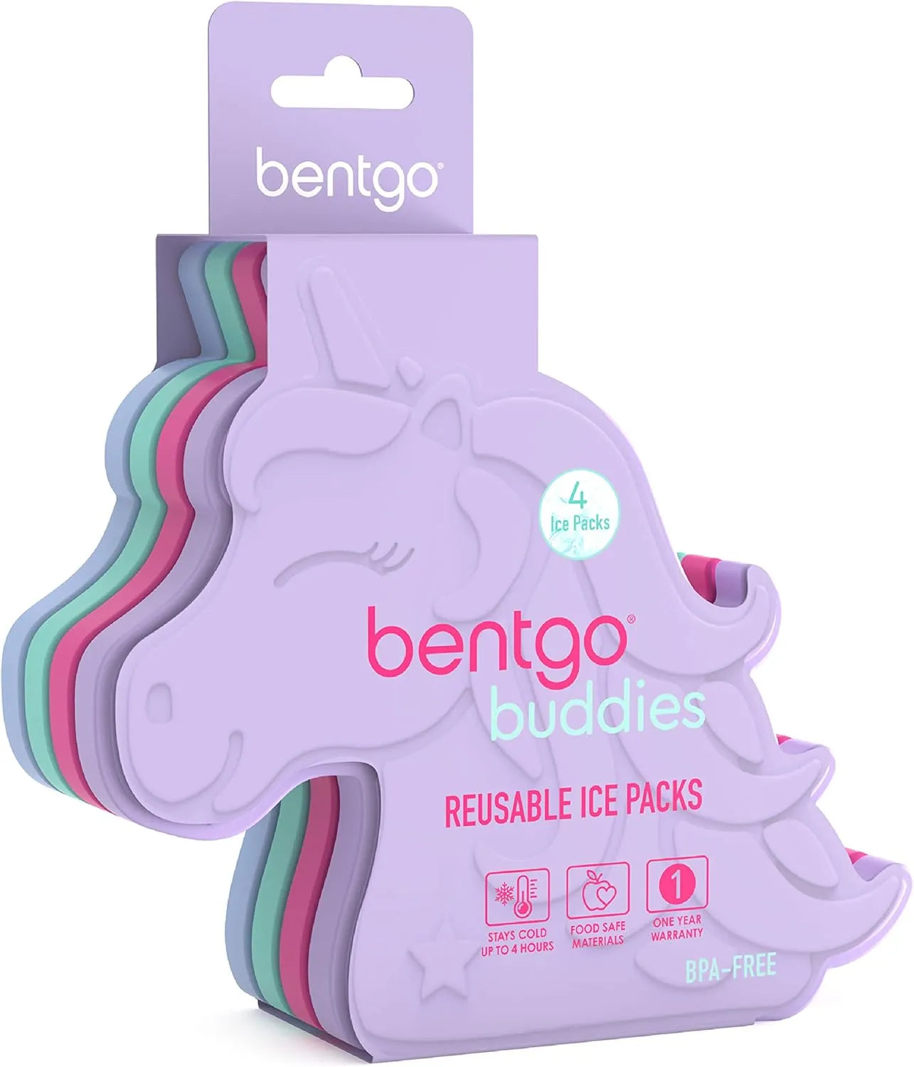 Bentgo Buddies Reusable Ice Packs - Pack of 4