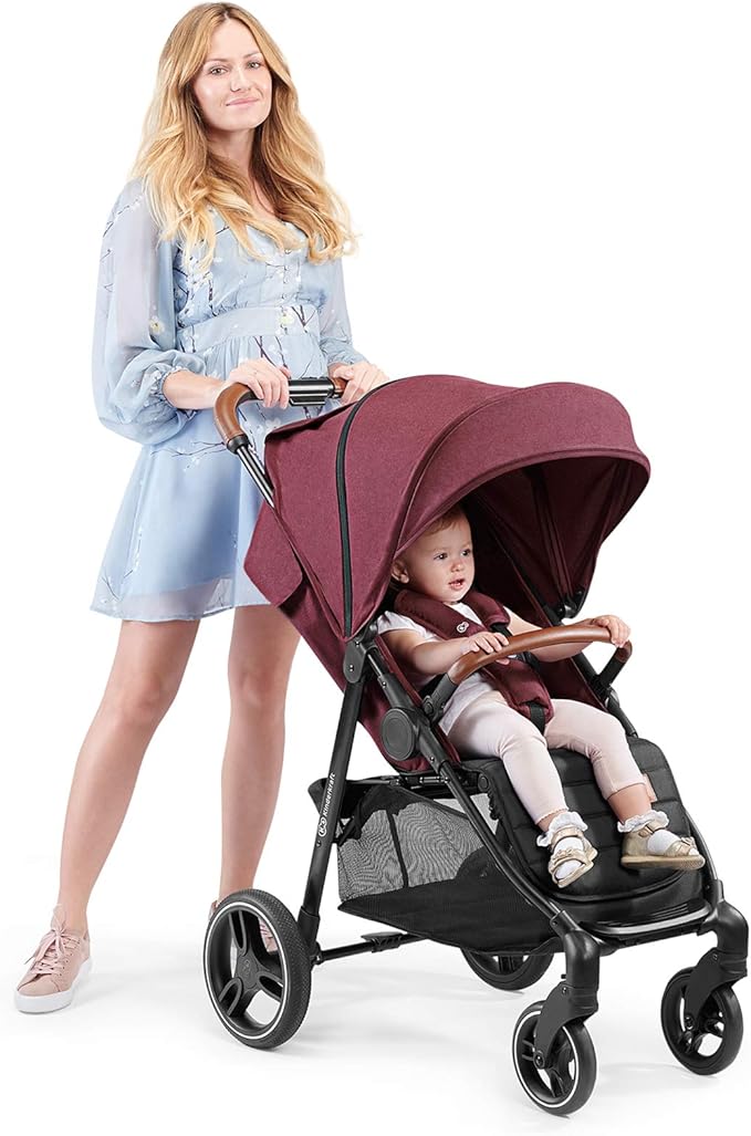 Kinderkraft - Grande Stroller - Burgundy