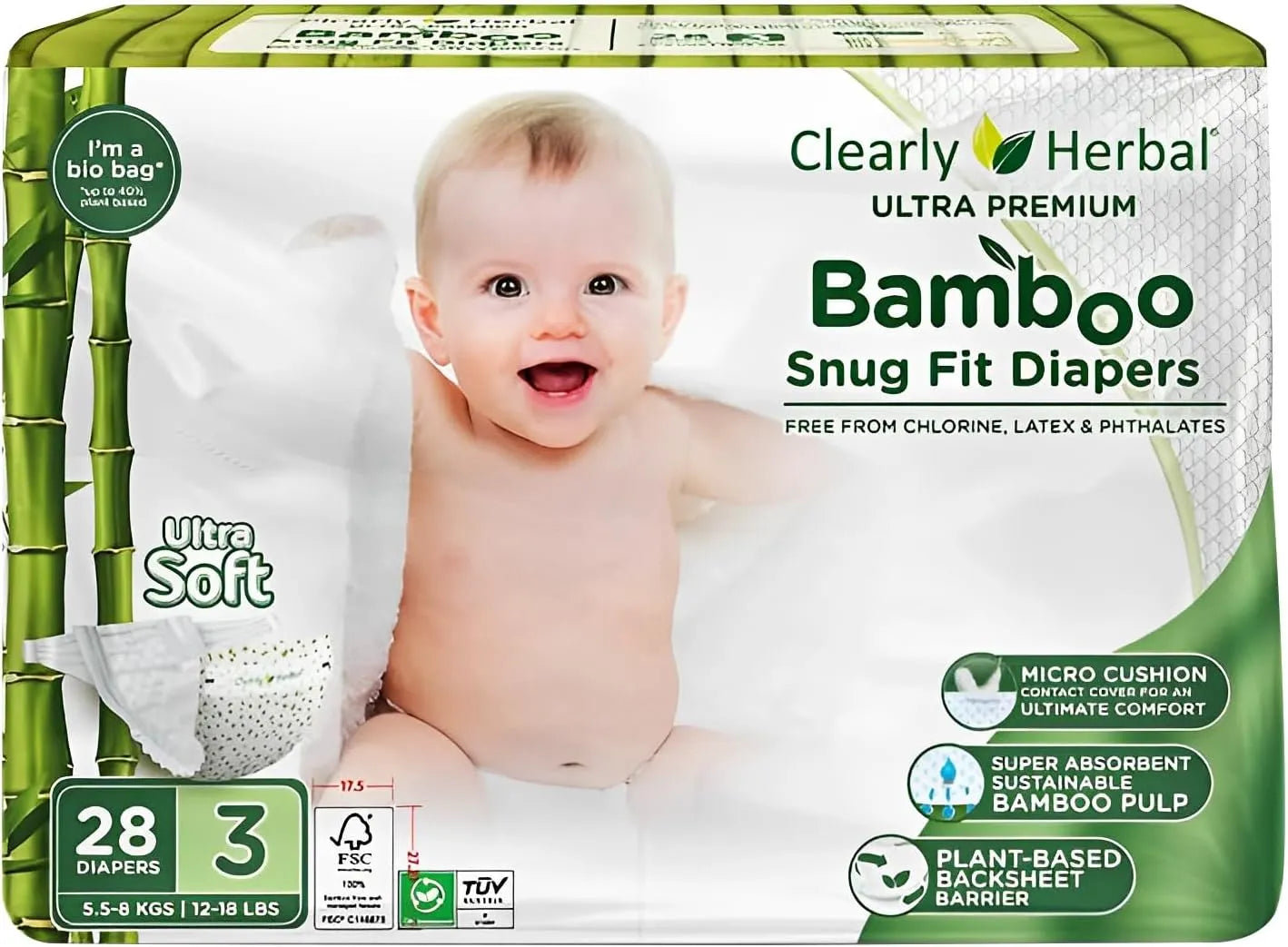 Clearly Herbal Organic Bamboo Diapers