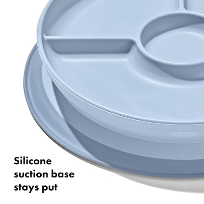 OXO Tot Stick & Stay Suction Divided Plate