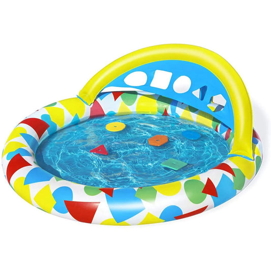 47" x 46" x 18"/1.20m x 1.17m x 46cm Splash & Learn Kiddie Pool