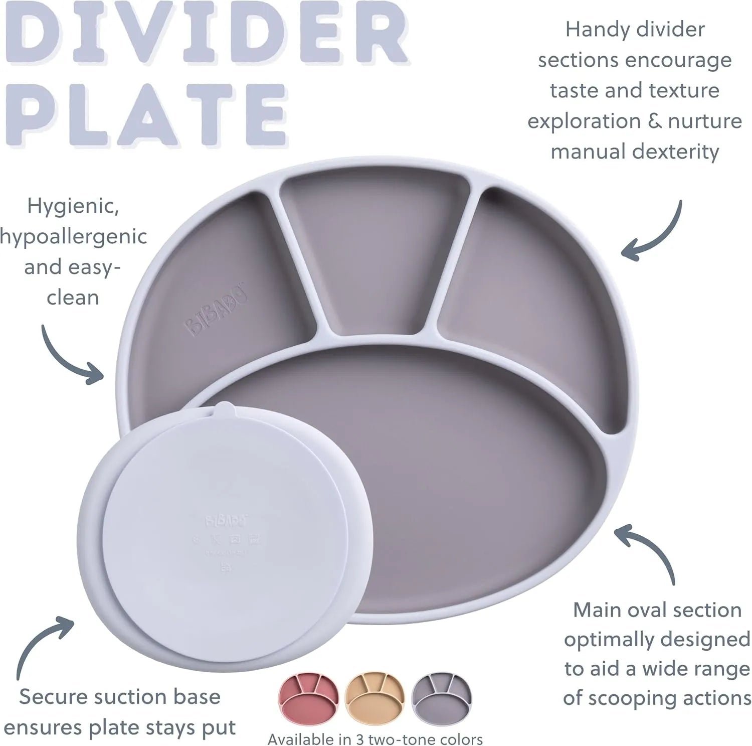 Bibado Silicone Suction Divider Plate