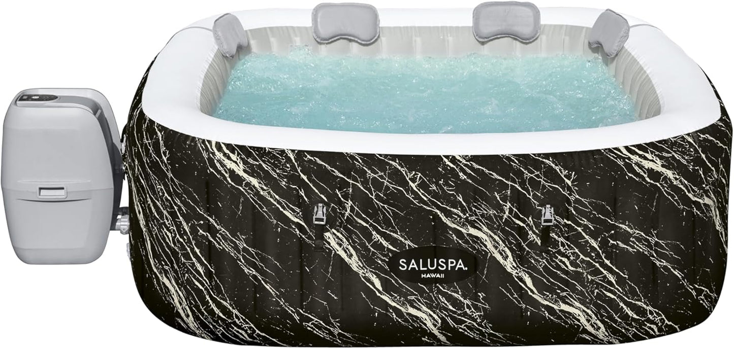 Bestway Lay-Z Spa Hollywood Luxe Air Jet 6 Marble Square (71"x71"x26"/1.80mx1.80mx66 Cm)