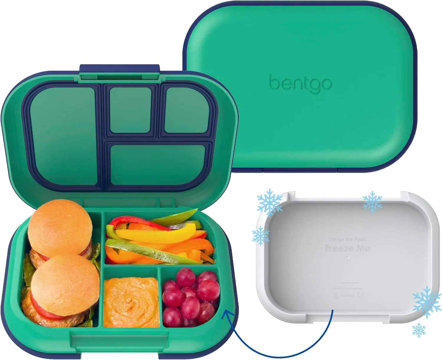 Bentgo Kids Snack 2 Compartment Leak-Proof Bento Box