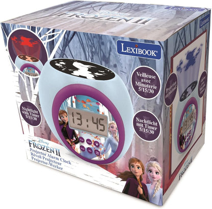 LEXiBOOK Disney Frozen 2 Projector Alarm Clock with Snooze Function