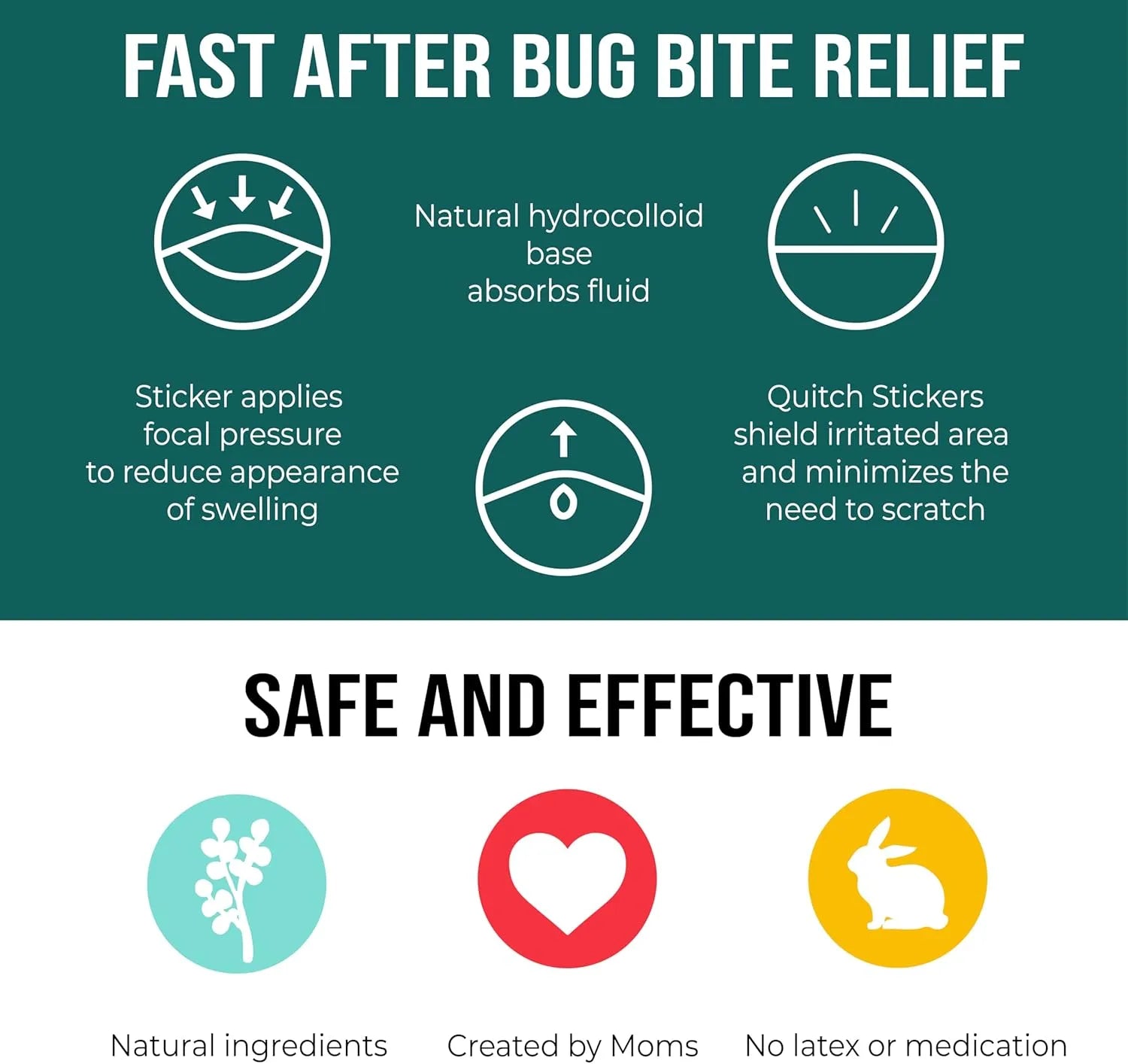 Quitch Bug Bite Itch Relief Patch Kids & Bug Bite Patch