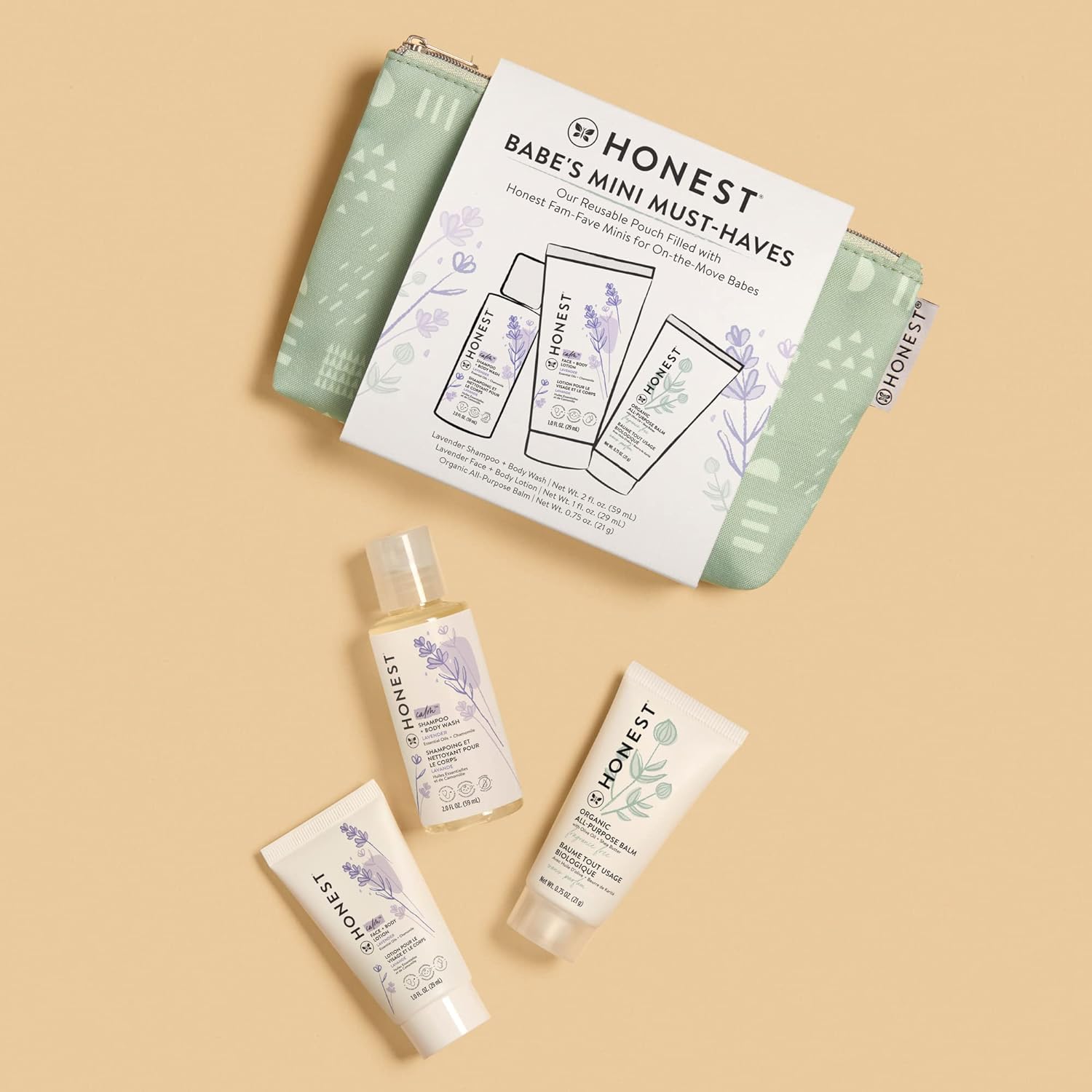 The Honest Company Babe's Mini Must Haves Gift Set with Reusable Pouch