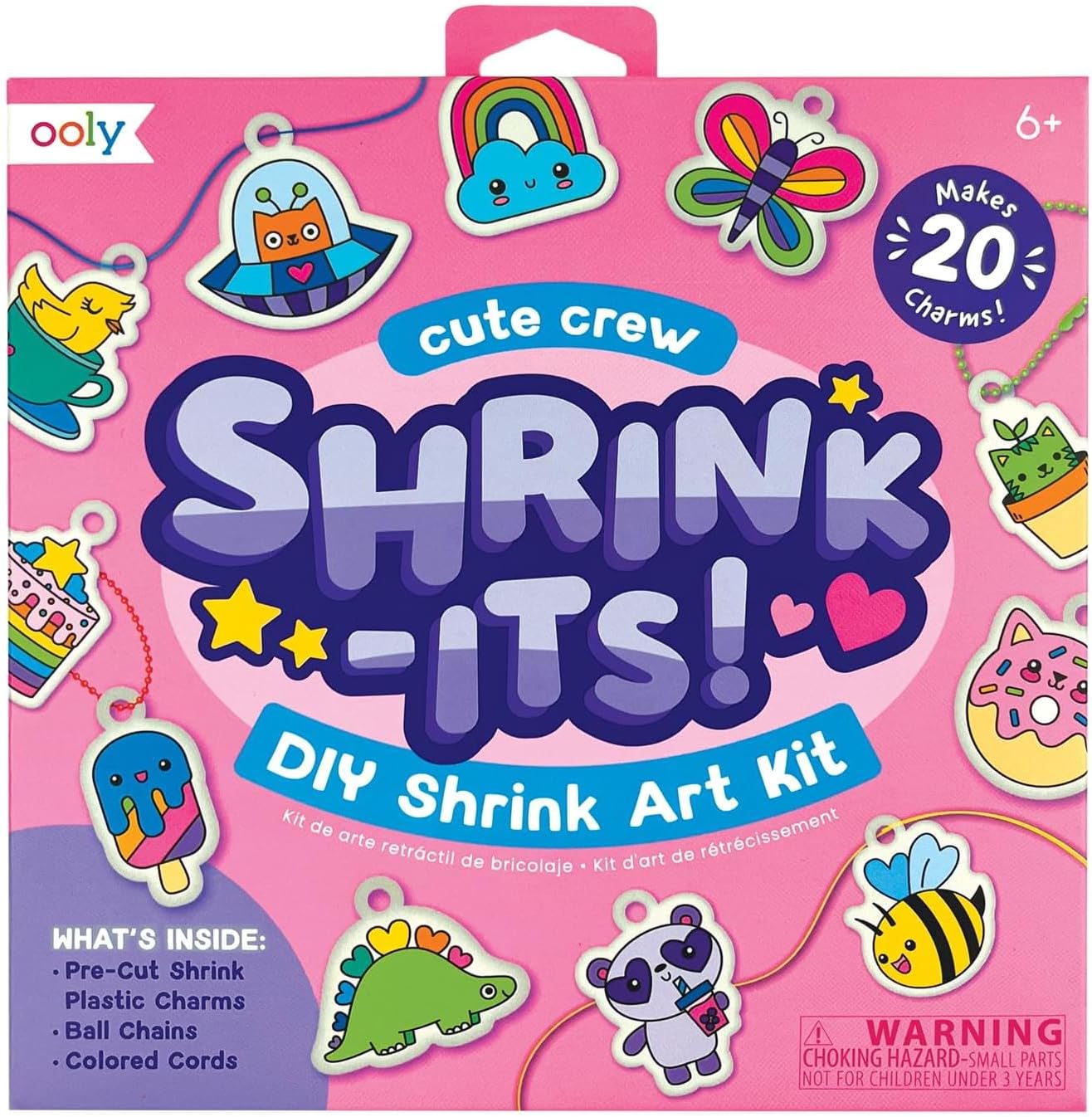 Ooly Shrink-Its! DIY Shrinking Art Kit That Creates Charms and Tags