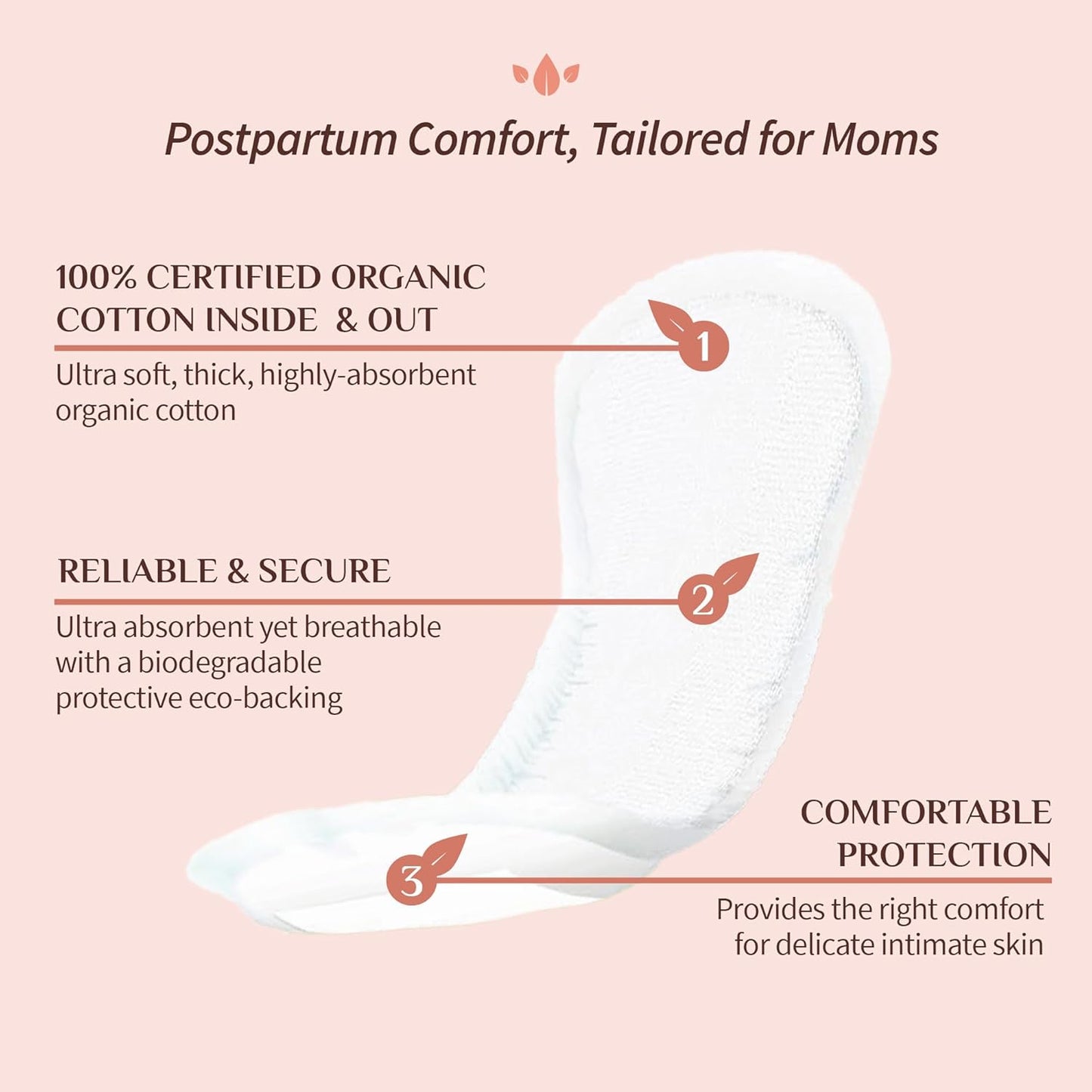 Organyc Cotton Inside and Out for Women Maternity (12 Pads)