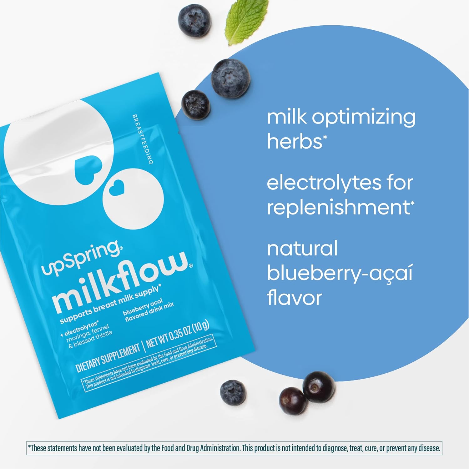 UpSpring Milkflow Electrolyte Breastfeeding Supplement Mix (16 Sachets)