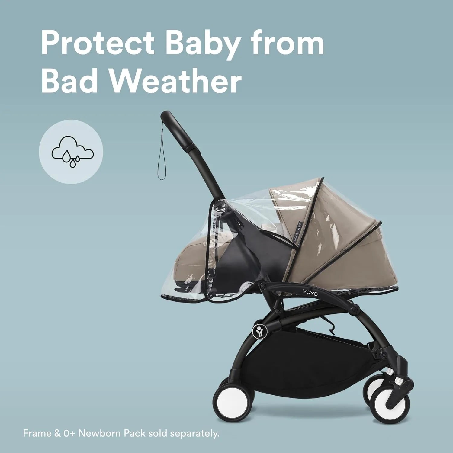 Stokke YOYO3 0+ Newborn Pack Rain Cover Clear