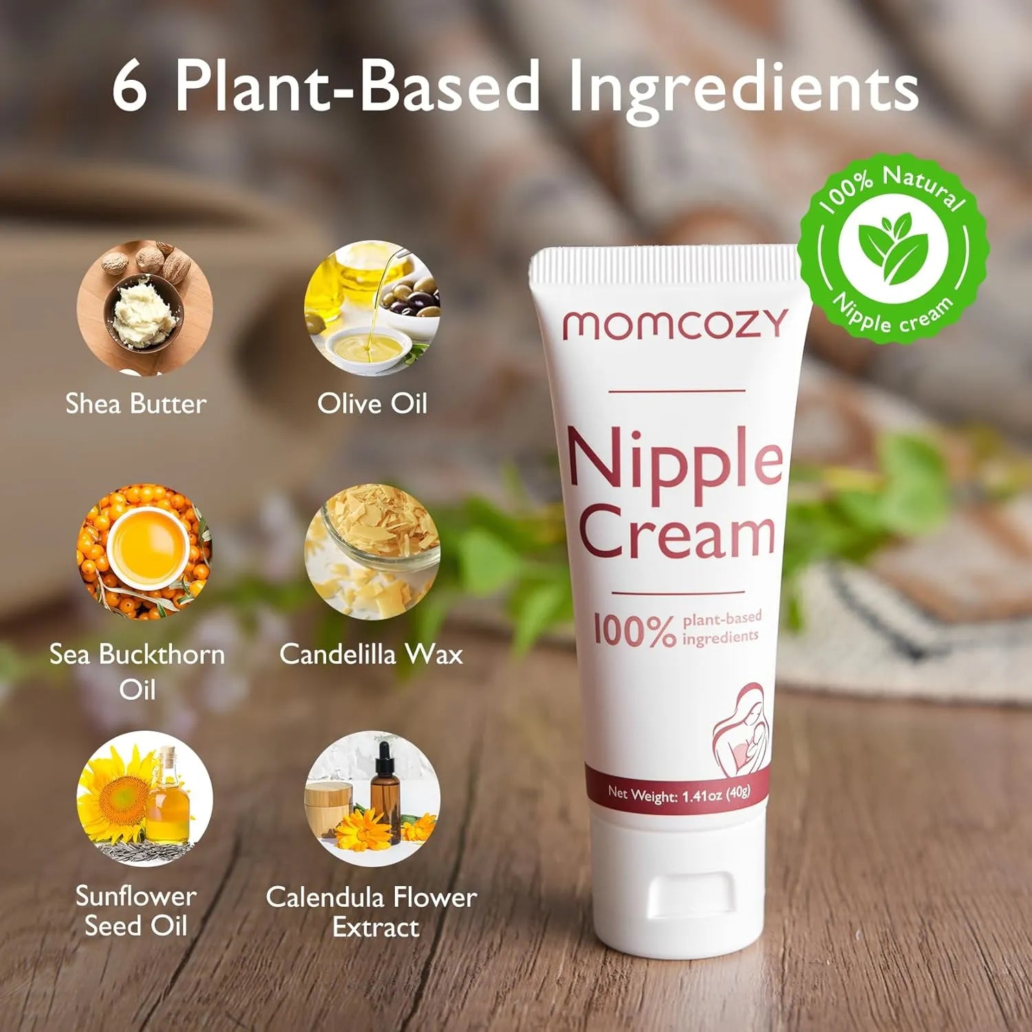 Momcozy Nipple Cream Safe for Breastfeeding