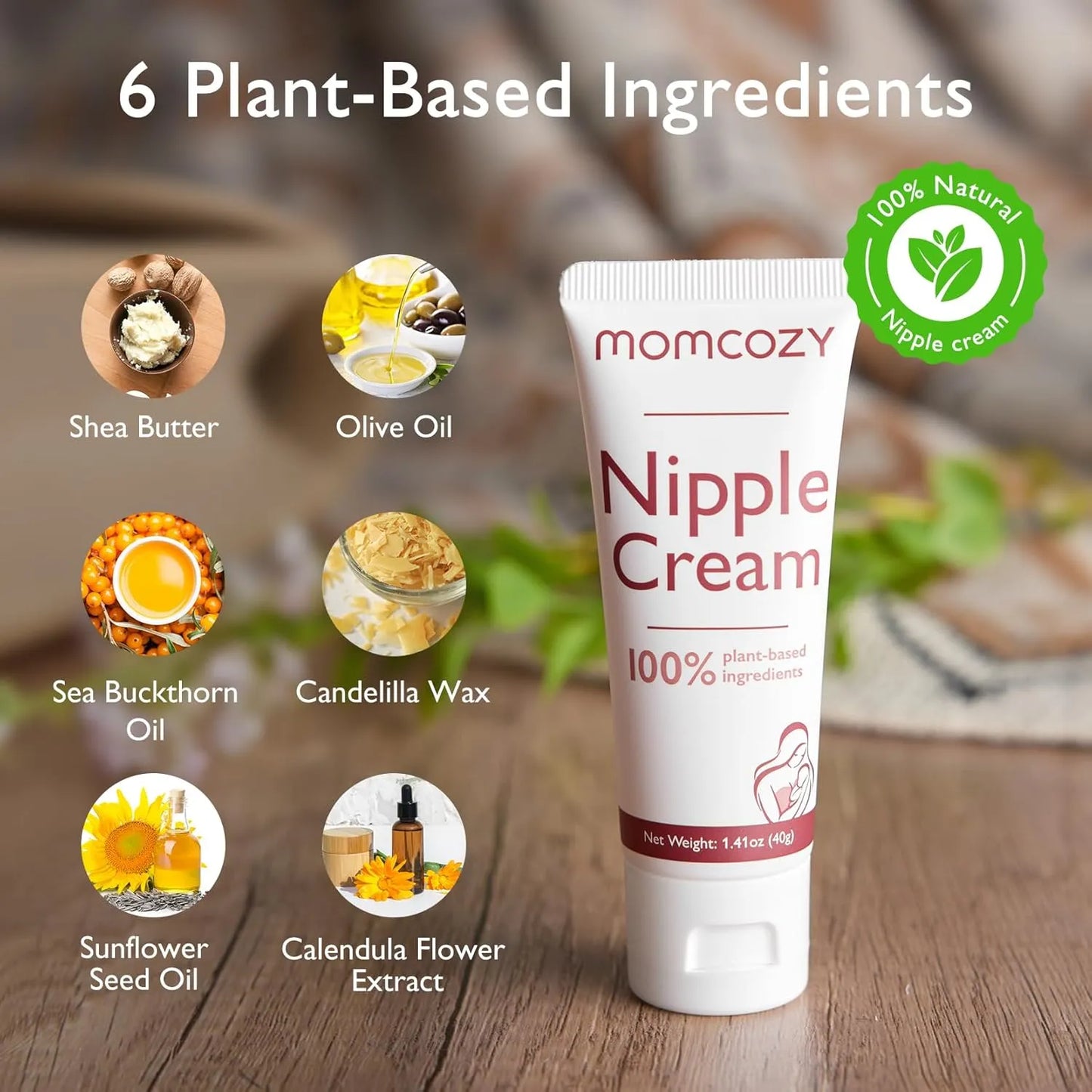 Momcozy Nipple Cream Safe for Breastfeeding