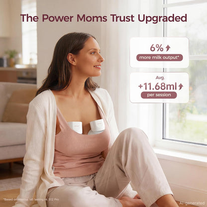 Momcozy Wearable Breast Pump S12 Pro Quick (White)