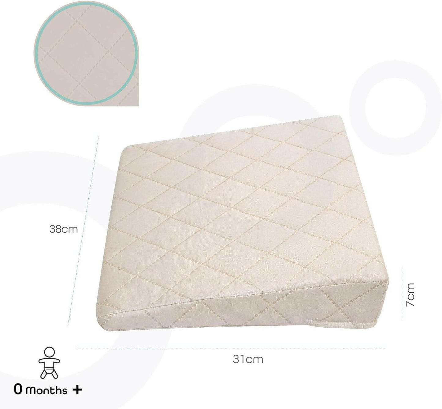 MOON  Universal Crib Wedge - Beige