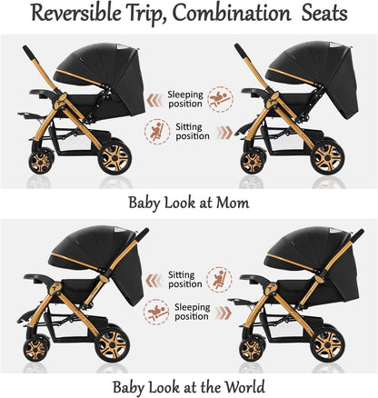 Teknum Reversible Trip 2 Stroller (Black)