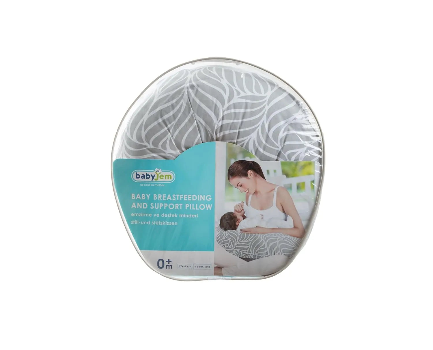 Babyjem Breastfeeding And Support Pillow (Grey)