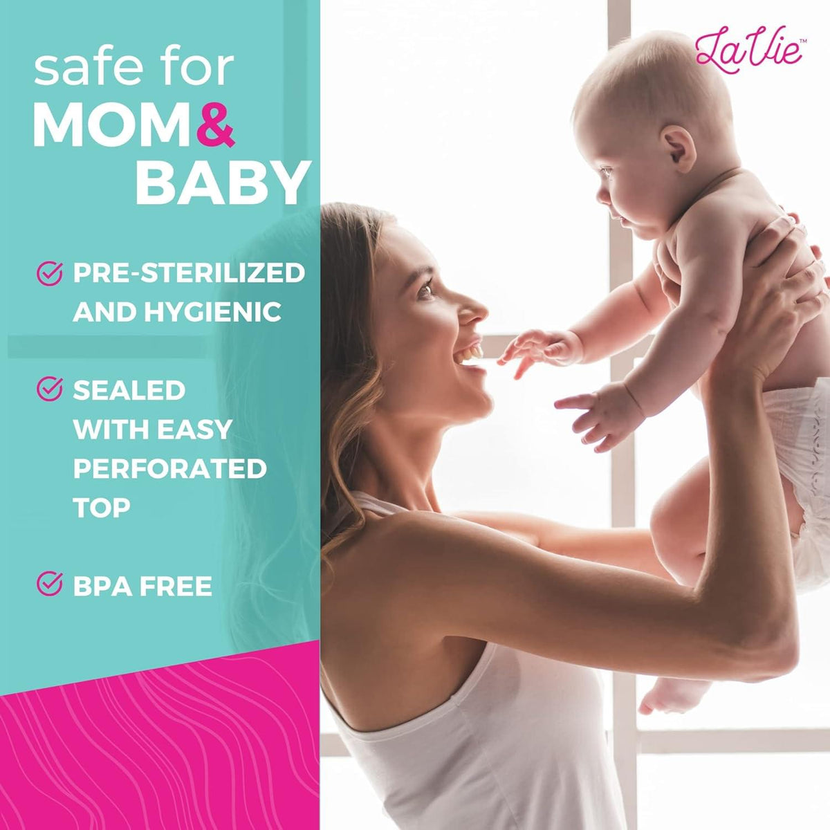 Lavie Breastmilk Storage Bags, 7oz, 50pcs
