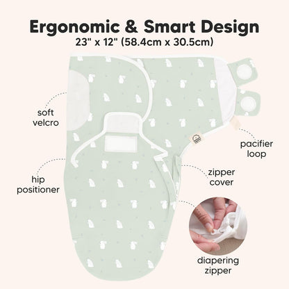 Keababies Soothe Zippy Swaddle Wrap (Aspire) - Pack of 3