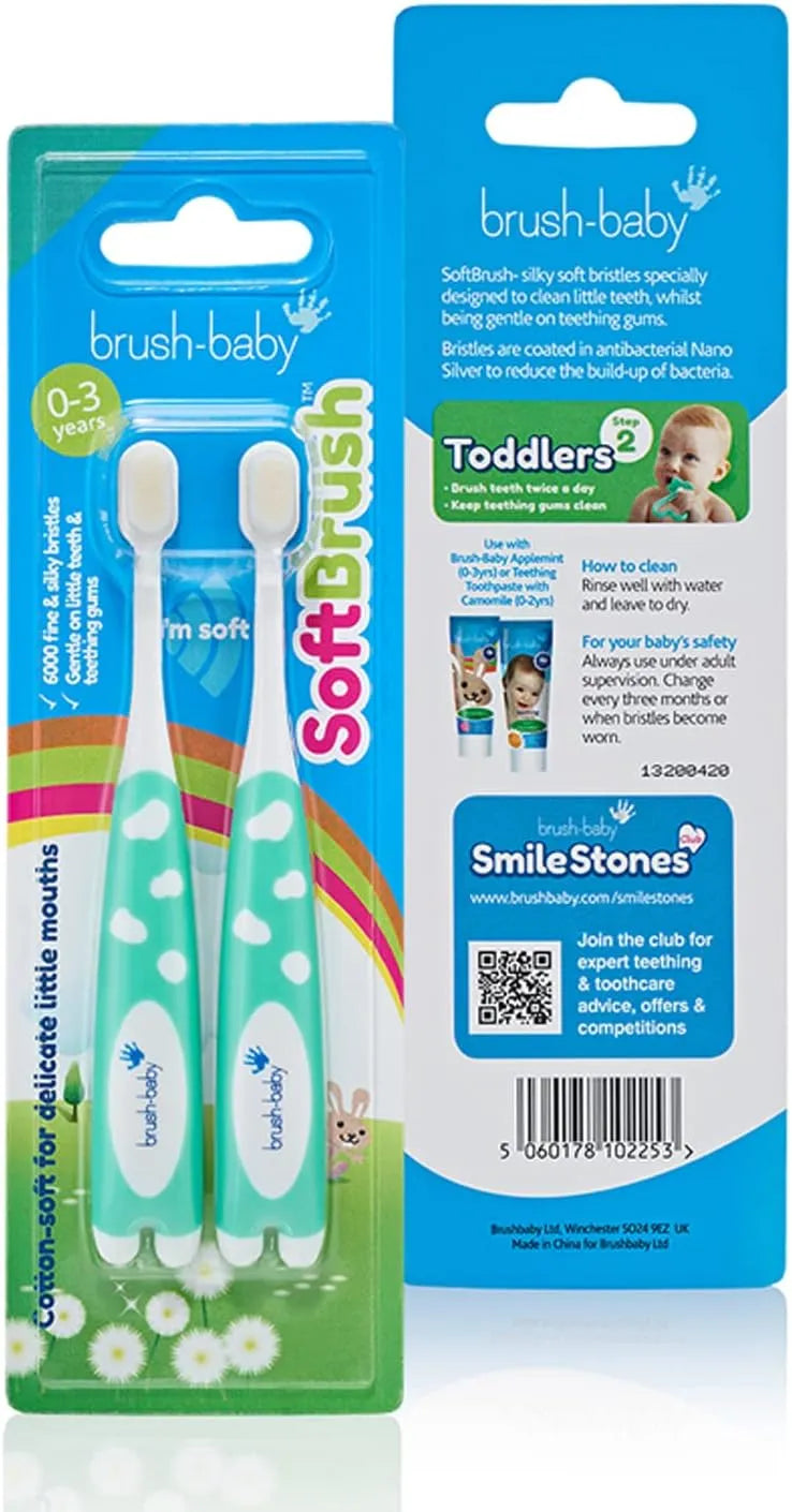Brush-Baby First Brush - Pack of 2 (0-18 Months +)