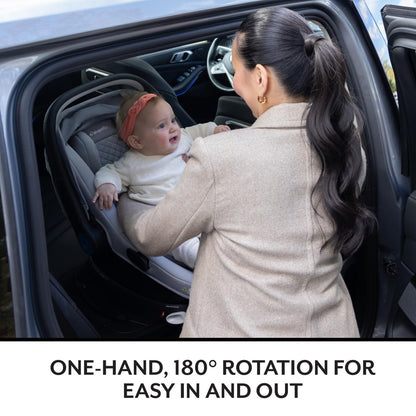 Evenflo Pivot Xpand Modular Travel System with LiteMax Infant Car Seat (Ayrshire Black)