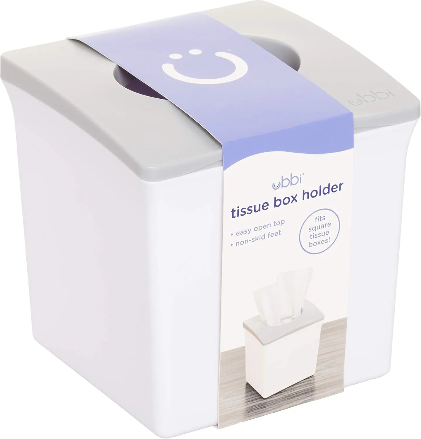 Ubbi Tissue Box Holder (Gray)