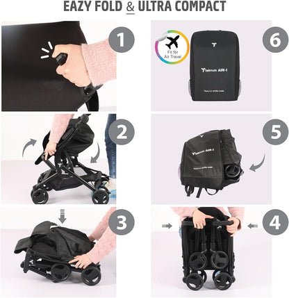 Teknum Air 1 Travel Stroller With Carry Backpack