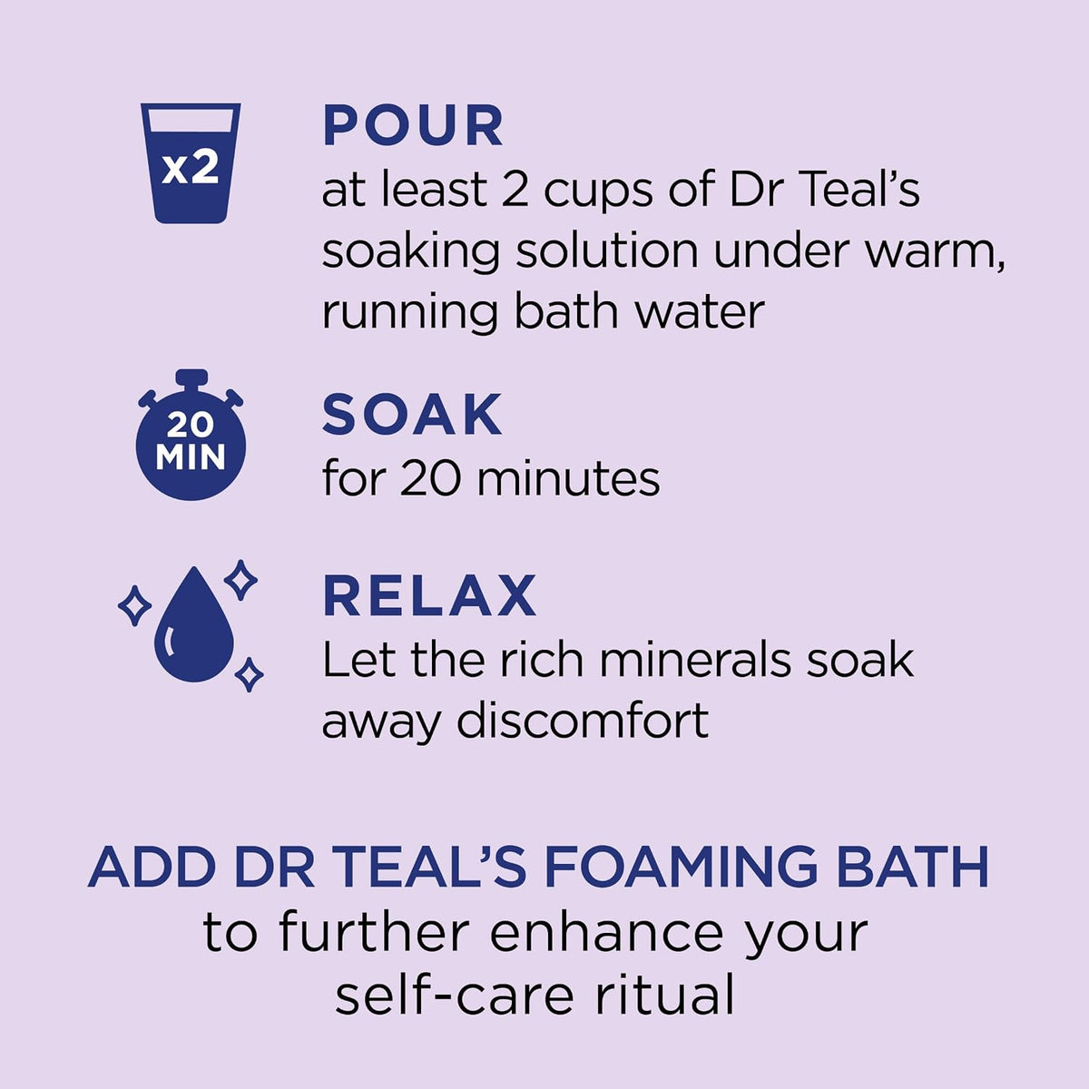 Dr. Teal's Epsom Bath Salt Lavander (1.36kg) 