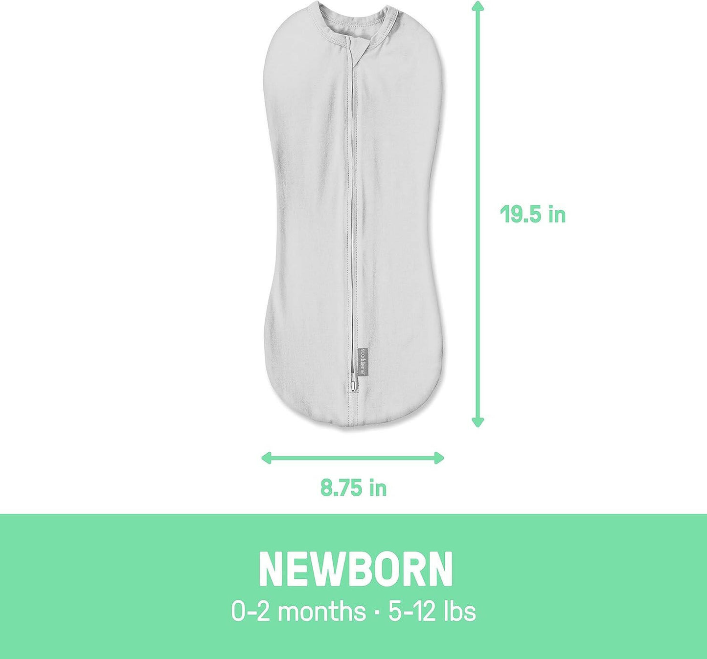 SwaddleMe by Ingenuity Pod - Size Large, 3-6 Months, 2-Pack (Peekaboo Panda)