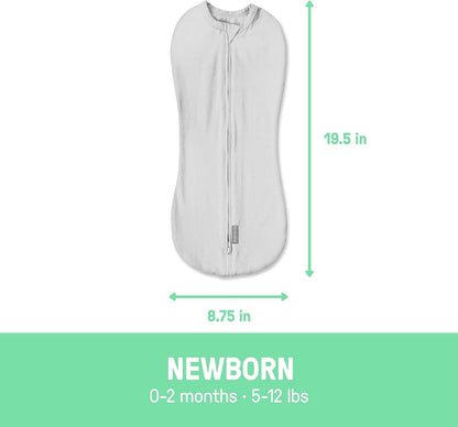 SwaddleMe by Ingenuity Pod - Size Large, 3-6 Months, 2-Pack (Peekaboo Panda)