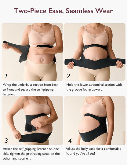 Momcozy Ergonest Maternity Belly Band (Black)