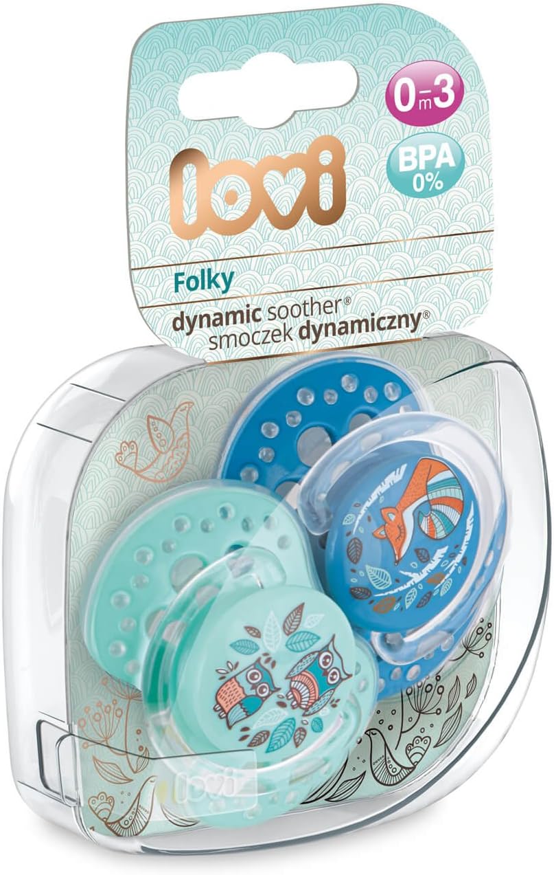 Lovi Soother Folky - Pack of 2 (0m+)
