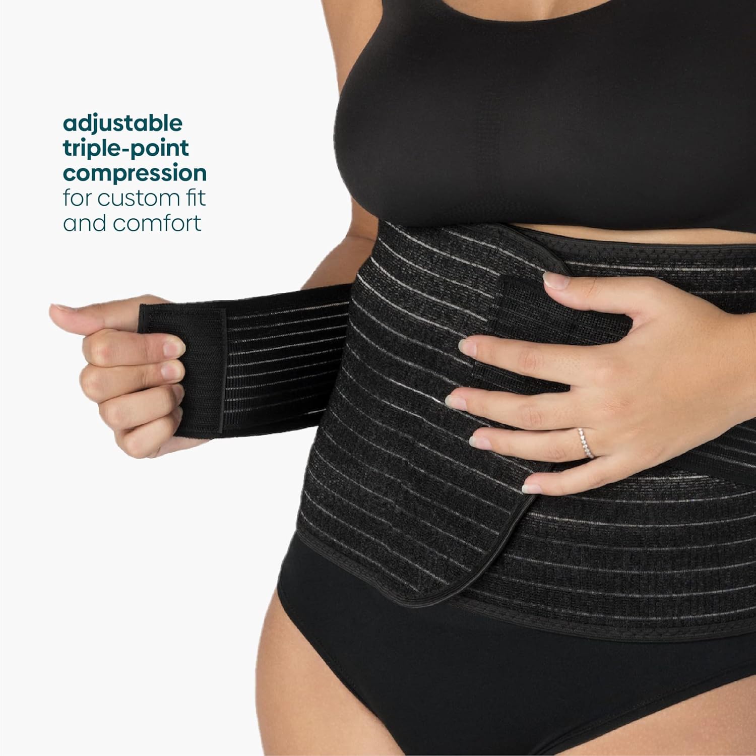 UpSpring Shrinkx Belly Charcoal Postpartum Belly Wrap