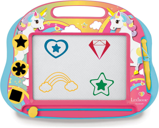 LEXiBOOK Unicorn Magnetic Multicolor Drawing Board