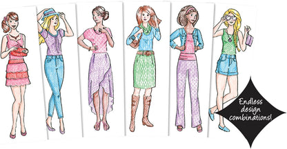 Fashion Plates Classic Styles Mix-and-Match Drawing Kit