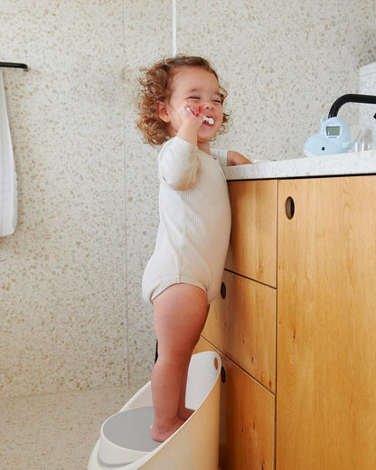 Mininor 2 In 1 Potty & Step Stool (White)