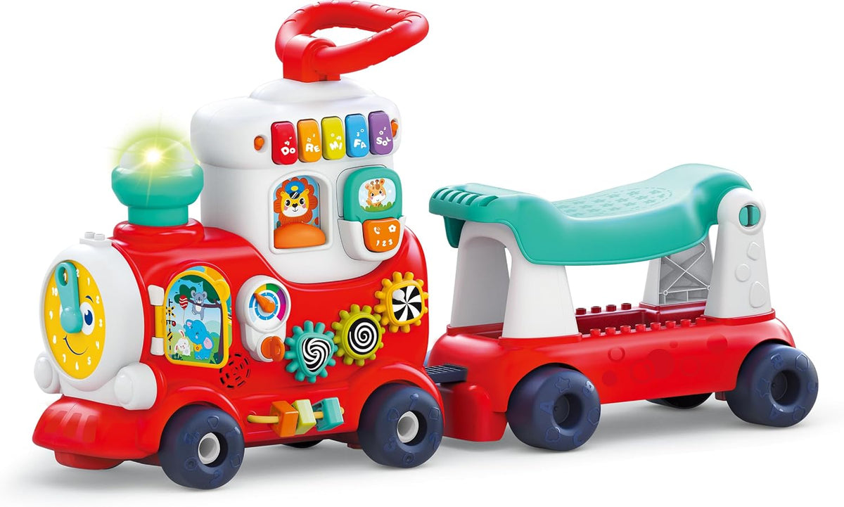 Hola 4-in-1 Push Walker & Ride Convertible Learning Toy