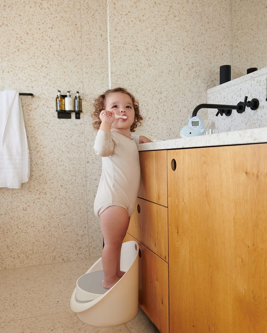 Mininor 2 In 1 Potty & Step Stool (White)