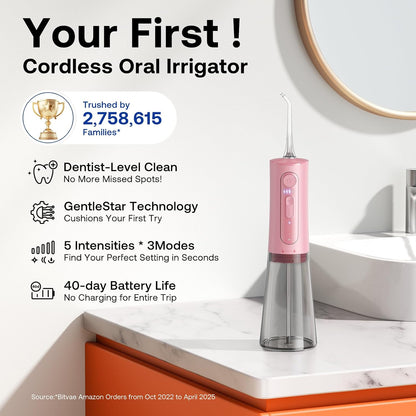 Bitvae C2 Water Flosser (Pink)  + 6 Pcs Nozzles