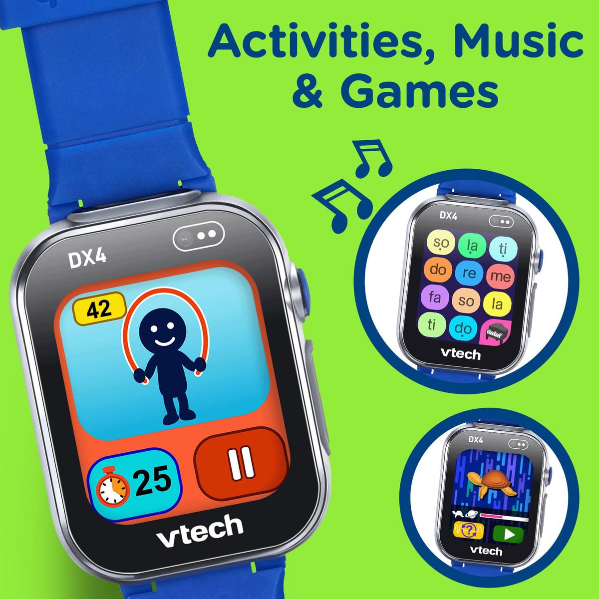 VTech - KidiZoom Smartwatch DX4 with Dual Cameras & Interactive Games
