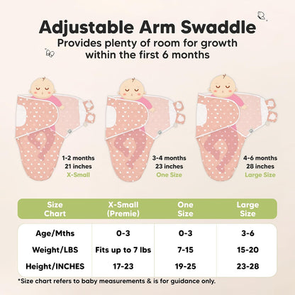 Keababies Soothe Swaddle Wraps with Knot Hats (Aspire) - Pack of 3
