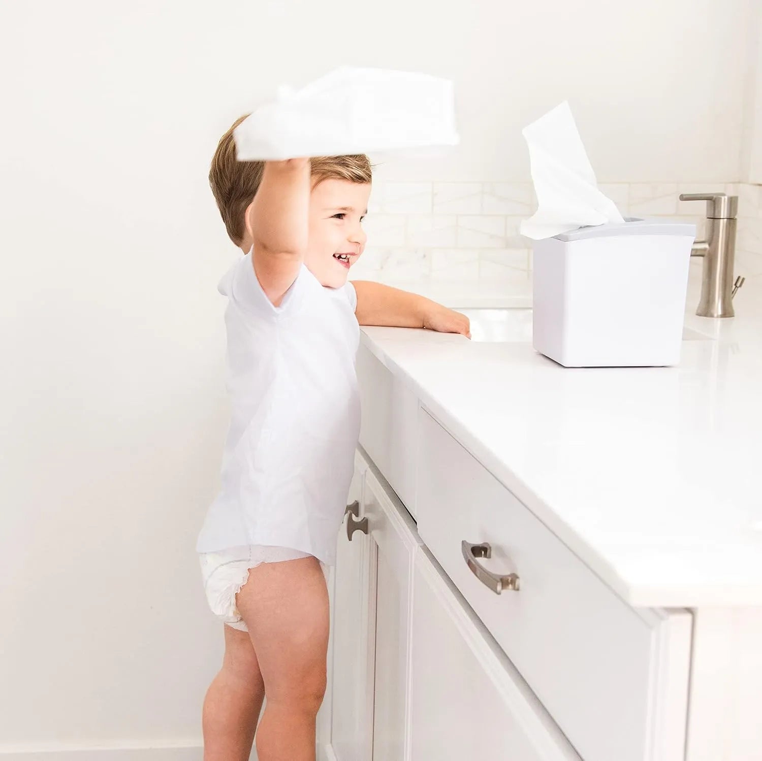 Ubbi Tissue Box Holder (Gray)