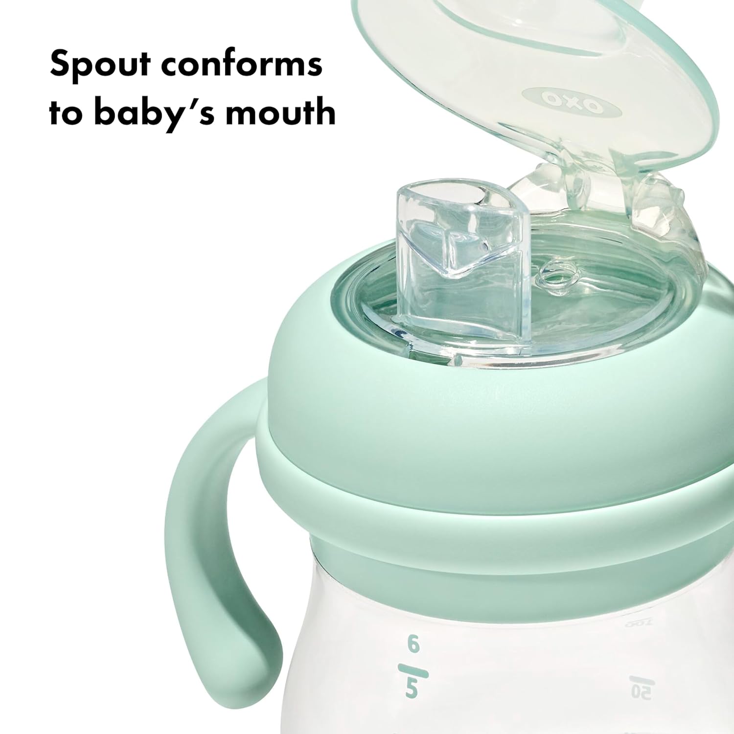 OXO Tot Transitions Soft Spout Sippy Cup with Removable Handles, 6oz